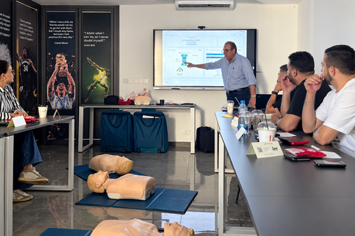 CPR training session in progress